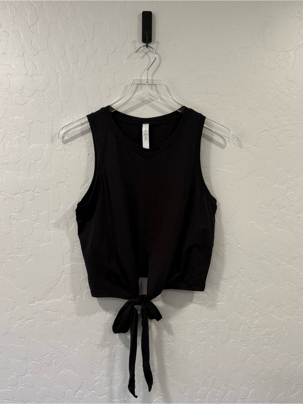 Lululemon Black Tie Front Tank Size 6